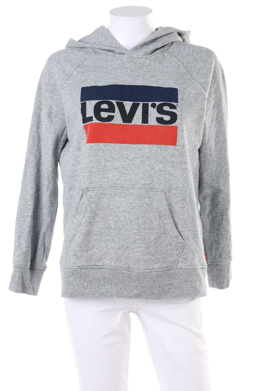 LEVI´S - Kapuzen-Pullover mit Logo-Print - XS