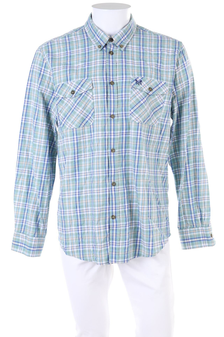 CREW CLOTHING COMPANY - Tartan-Button-down-Hemd mit Logo-Stickerei - XL