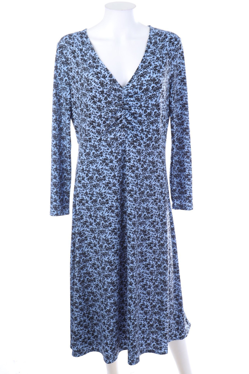 MANGO - Midikleid mit Blumen-Print - L