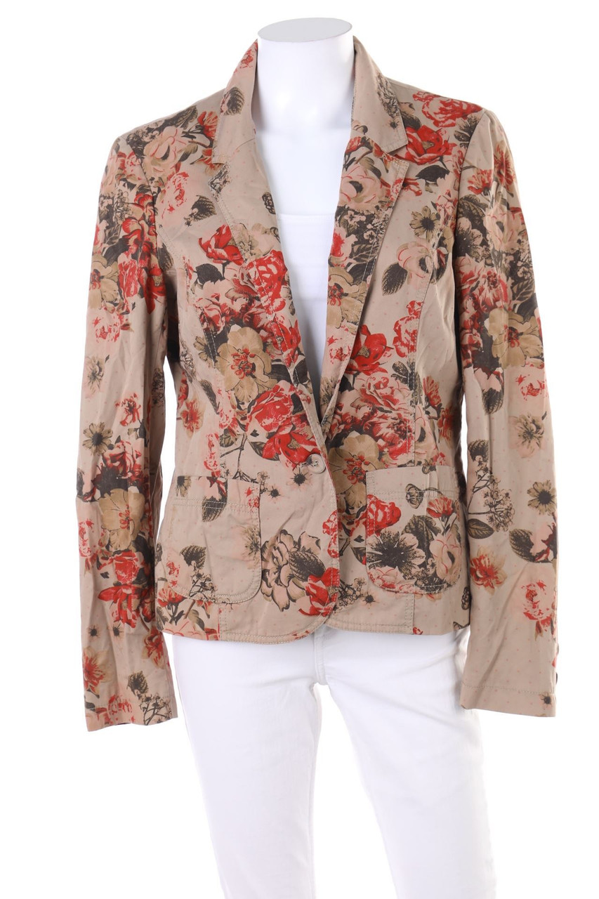 promod - Blazer mit Blumen-Print - L