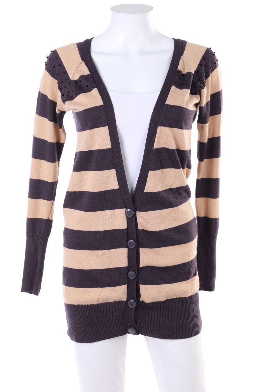 VERO MODA - Baumwoll-Cardigan mit Perlen - M