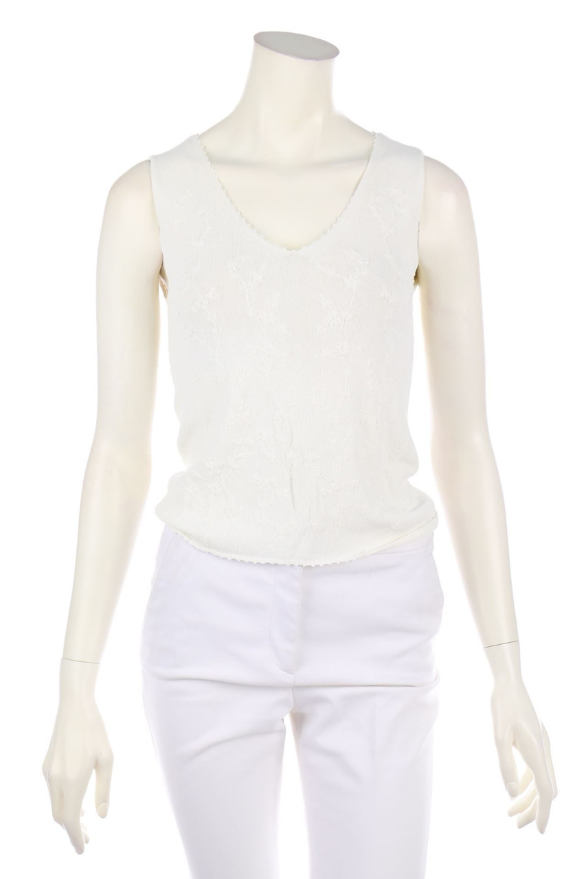 CAROLL - Strick-Top mit floralem Muster - D 38