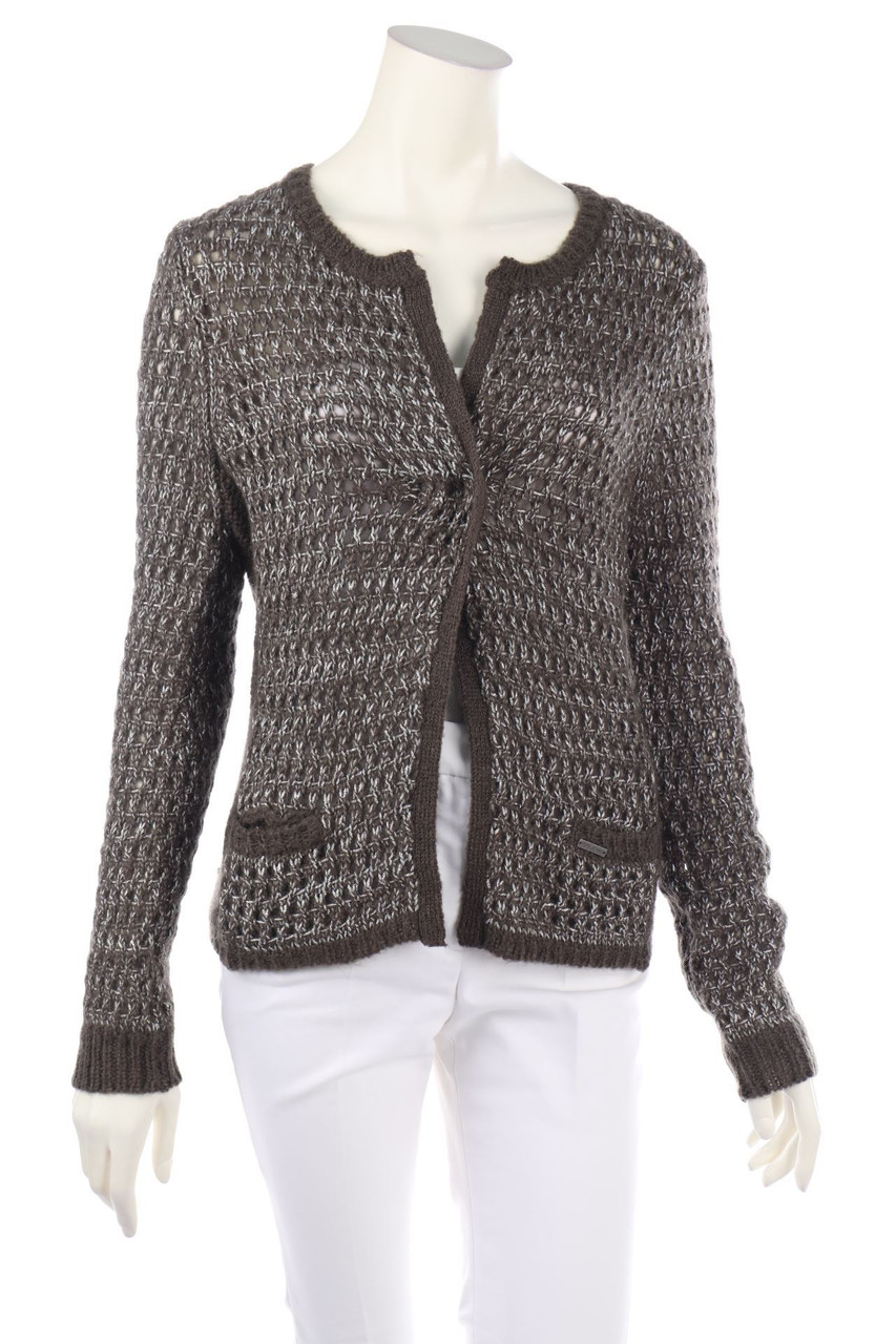 Pepe Jeans - Glitzer-Cardigan mit Mohair - D 42