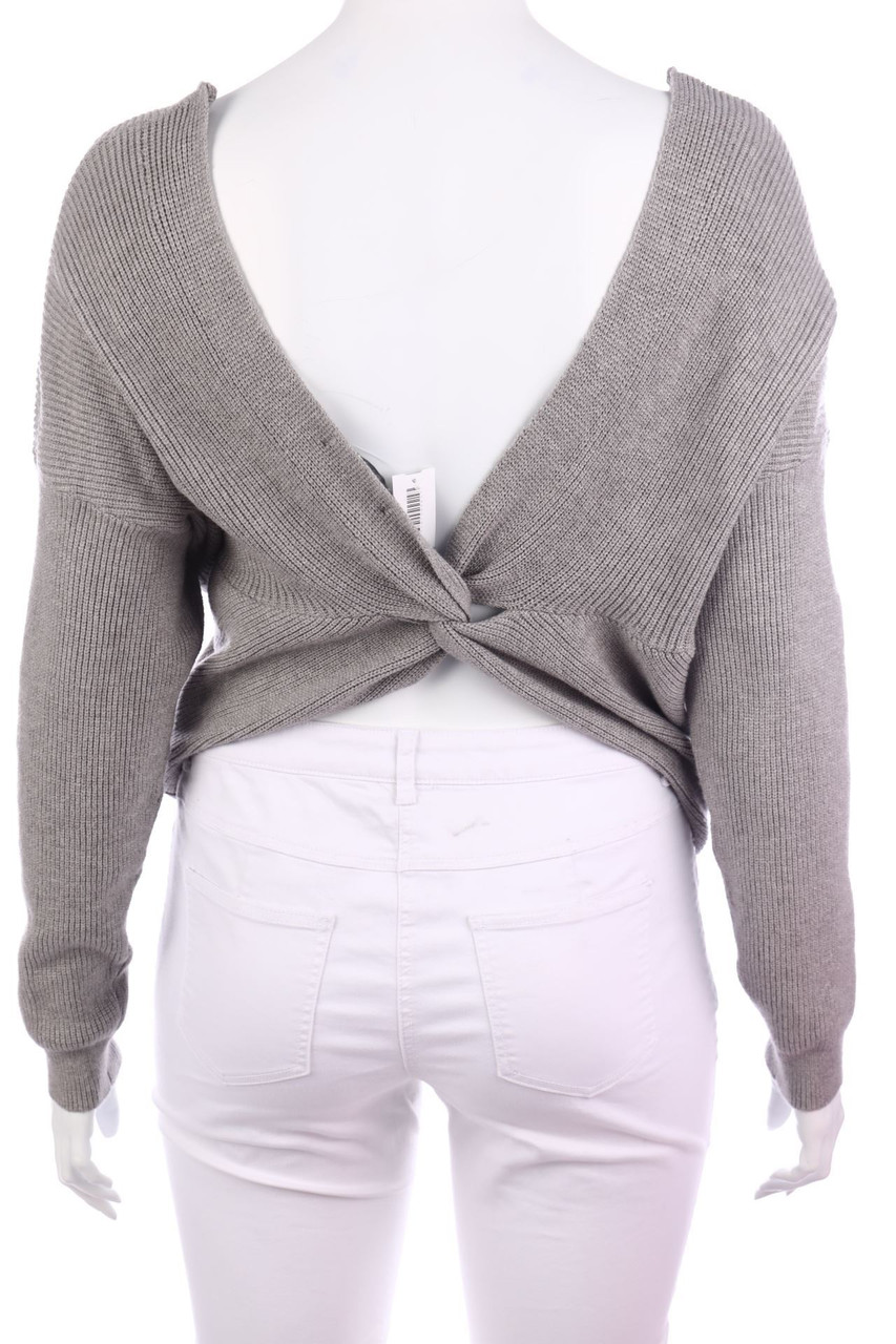 FOREVER 21 + - Strick-Pullover mit tiefem Rückenausschnitt - D 50
