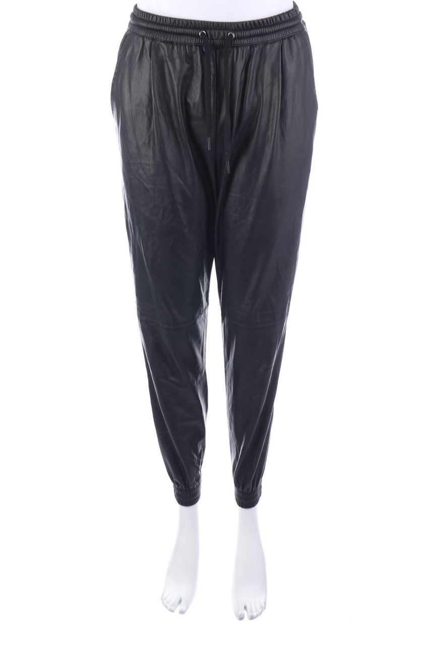 ZARA - Jogger-Kunstleder-Hose - S