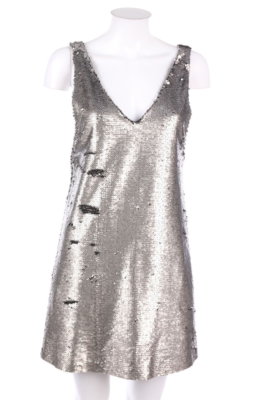 MANGO - Pailletten-Kleid - S