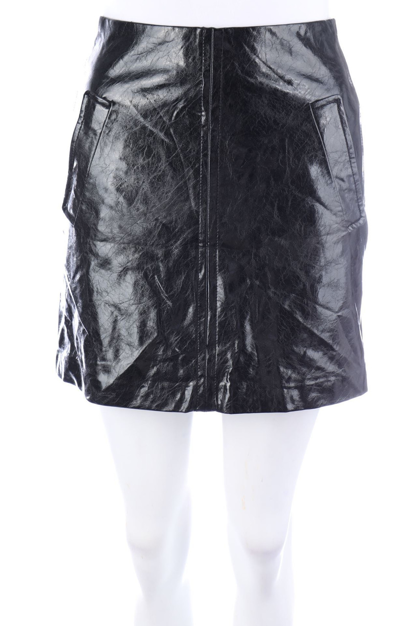 MANGO - Faux Leather-Mini-Rock - XS