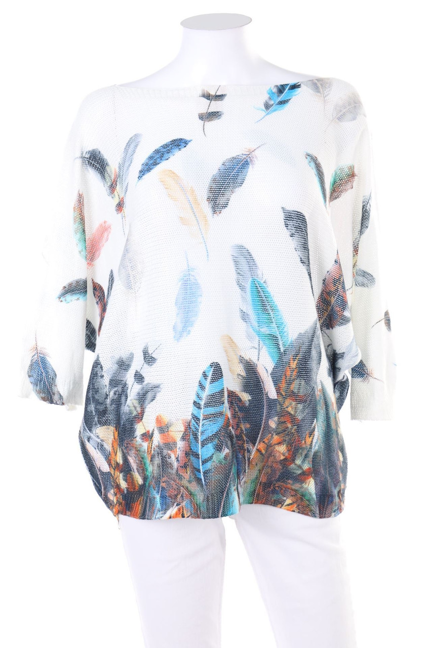 TODAY - Strick-Pullover mit Print - XS