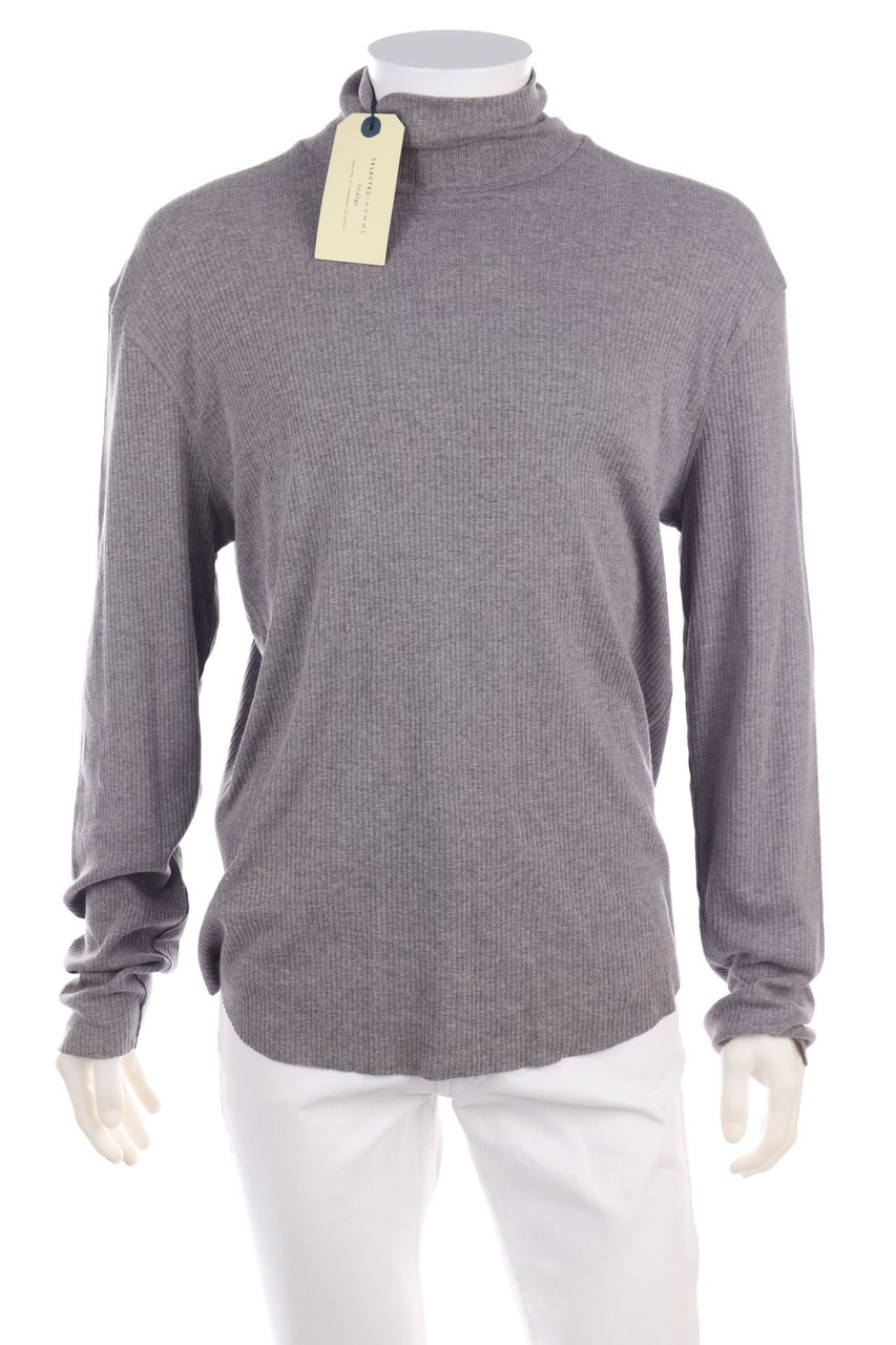 SELECTED HOMME - Longsleeve-Shirt mit Rollkragen - L