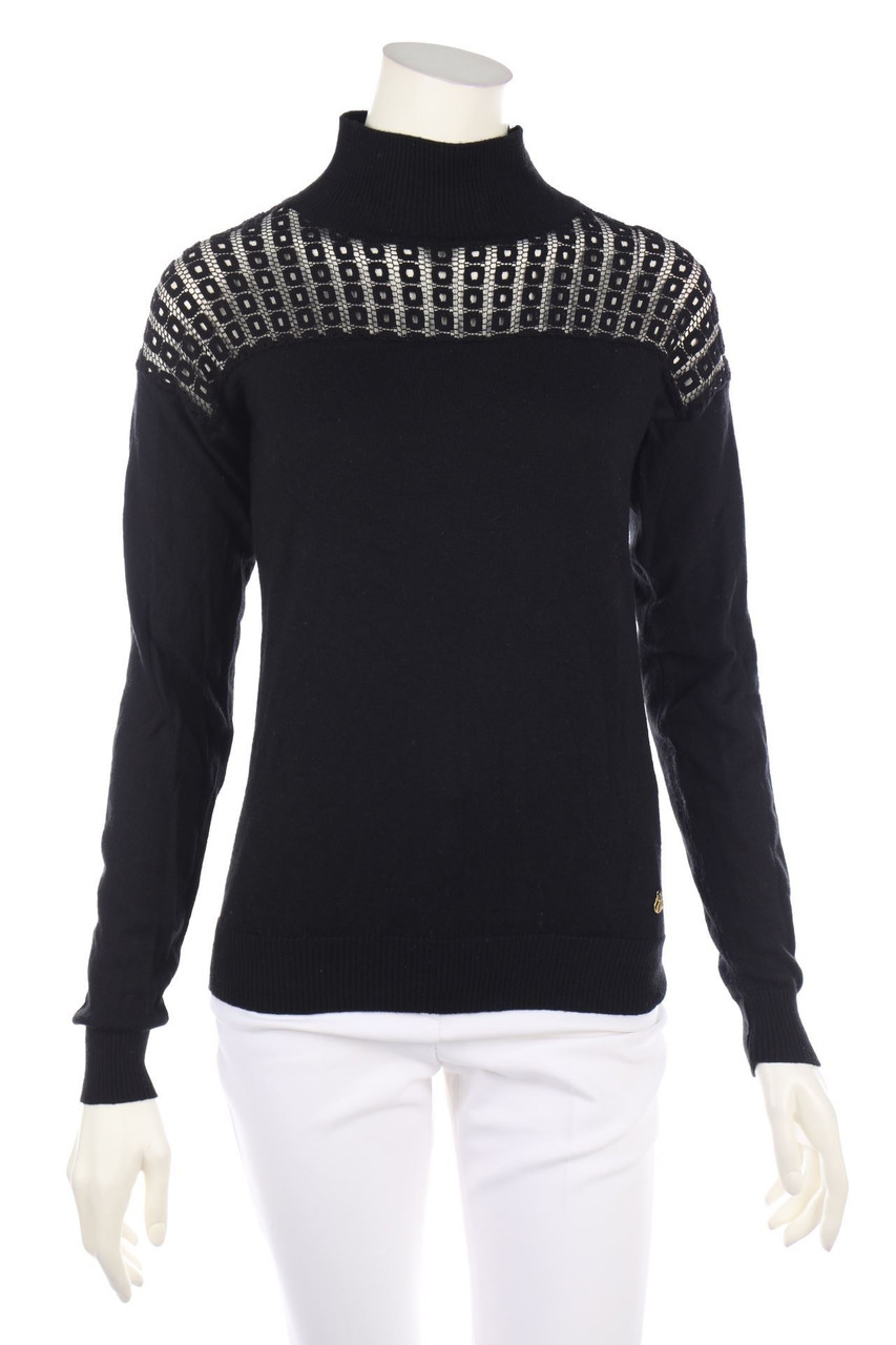 TRUSSARDI JEANS - Strick-Pullover aus Woll-Mix mit Spitze - XS