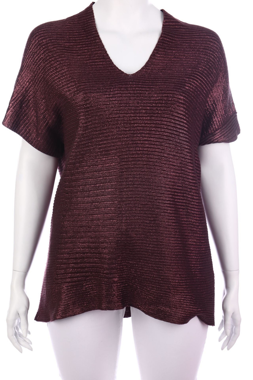 olsen - Metallic-Strick-Pullover - D 48