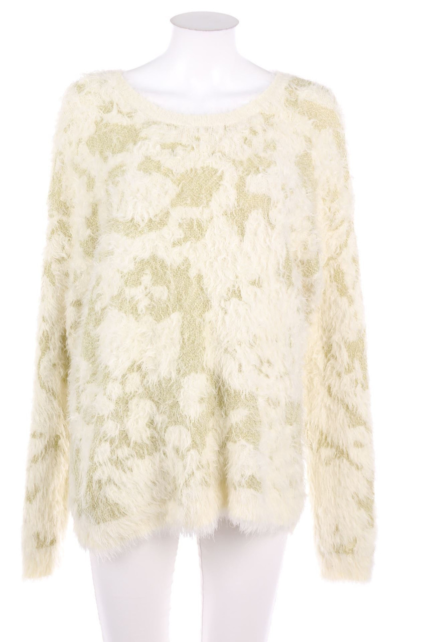 Ohne Label - Strick-Pullover mit Glitzer - D 42