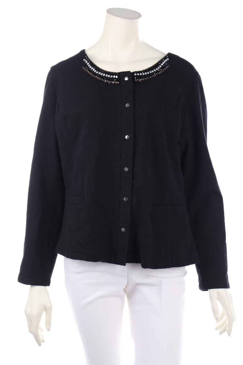 FIORELLA RUBINO - Sweatjacke mit Strass-Steinen - M