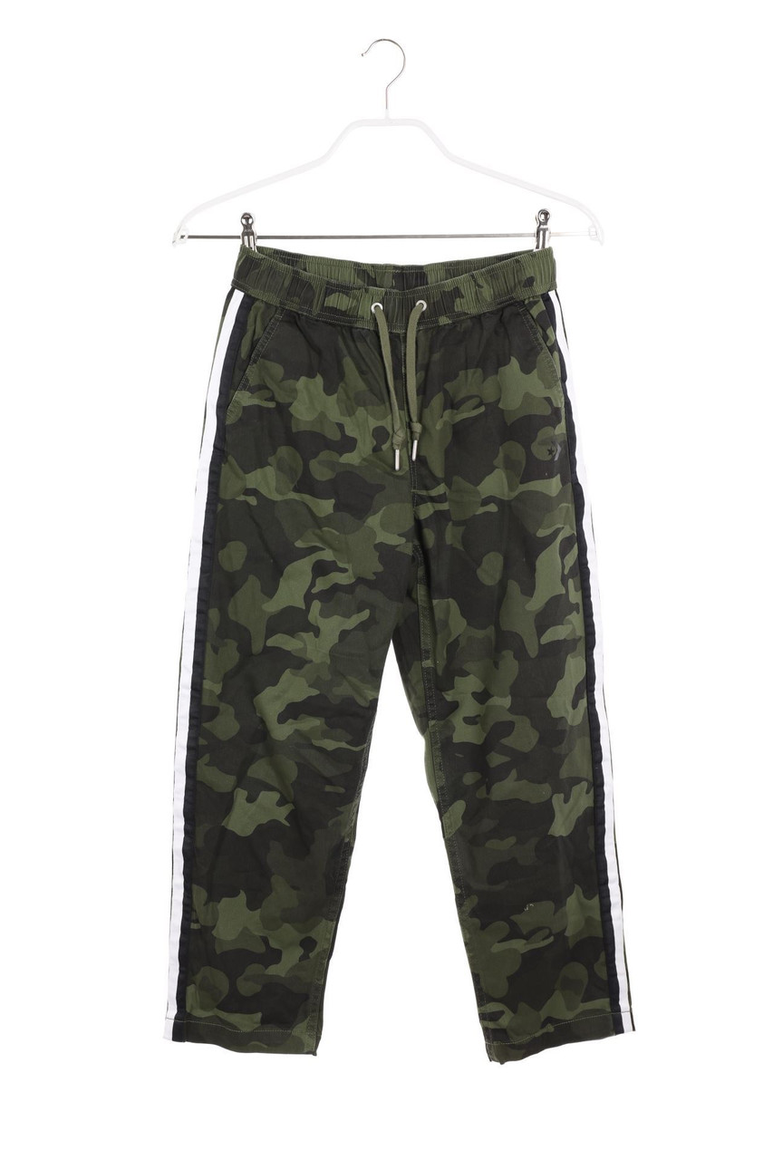CONVERSE - Denim-Camouflage-Jogger-Hose mit Galonstreifen - XS