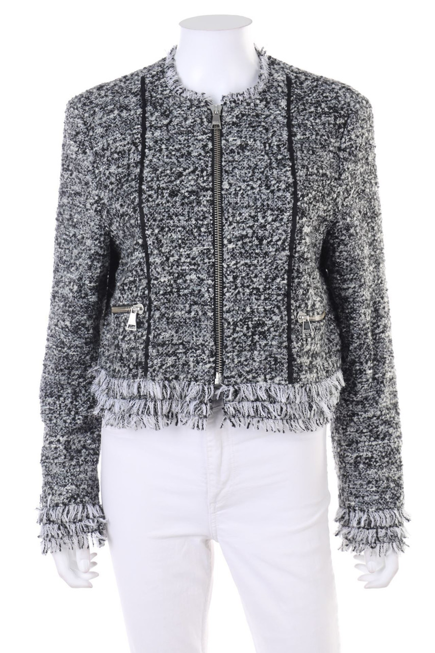 Karl Lagerfeld - Bouclé-Blazer-Jacke mit Wolle - D 40