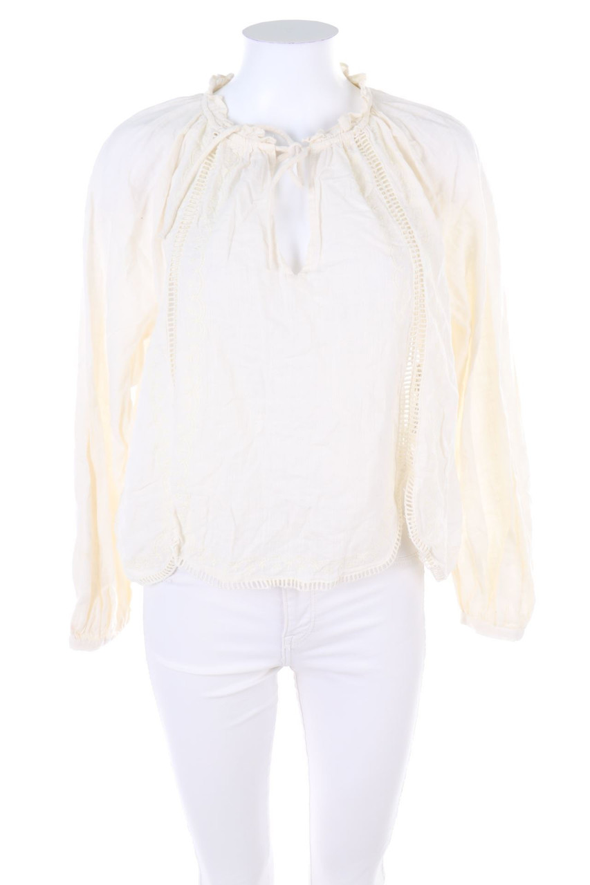 ZARA - Bluse mit Stickereien - M