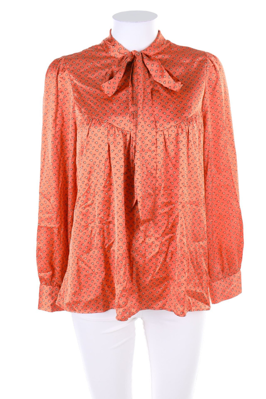 ZARA - Print-Bluse mit Schluppe - M