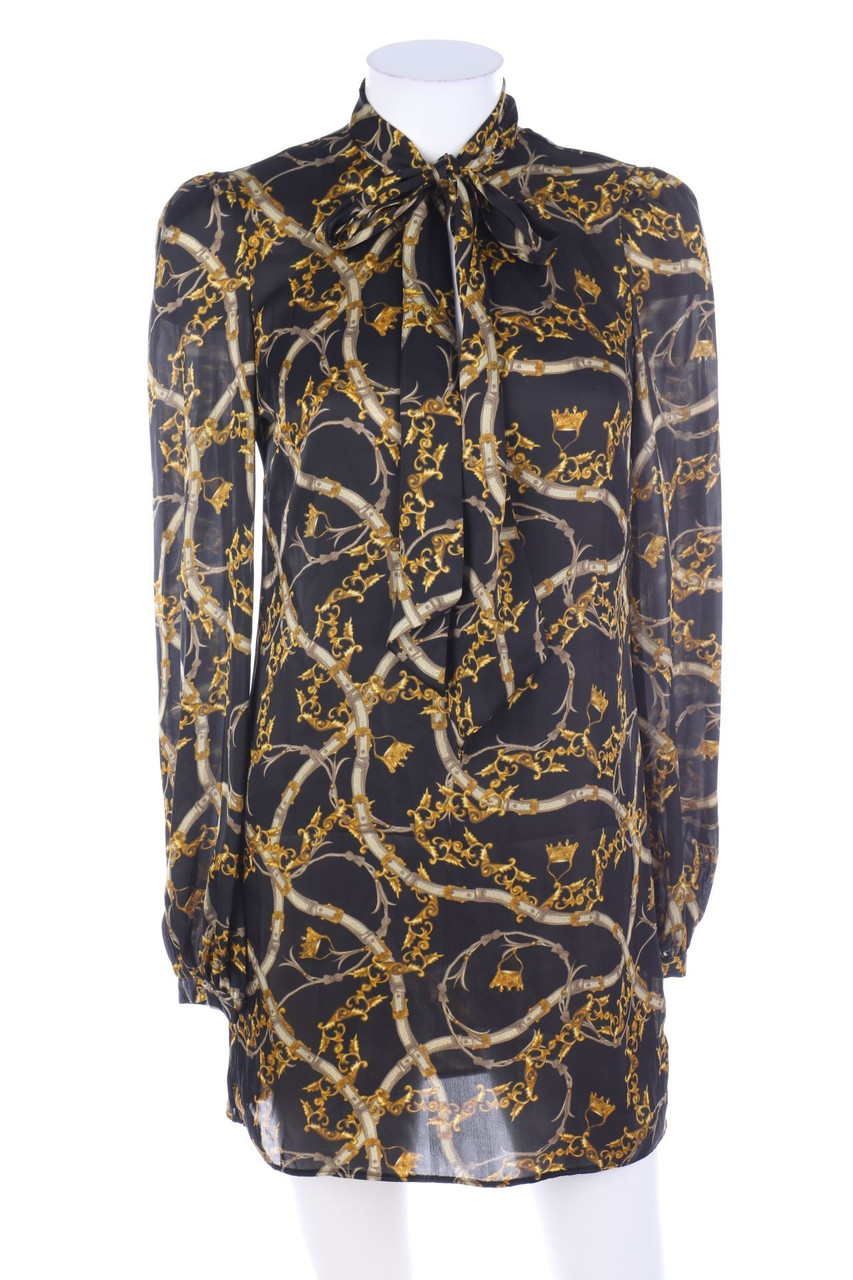 Ohne Label - Shift-Kleid mit Print - XS