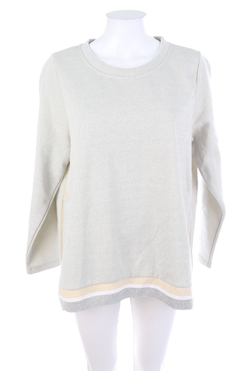simone - Glitzer-Sweatshirt mit Galonstreifen - D 46