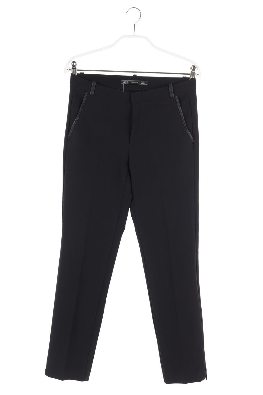 ZARA TRF - Hose mit Kunstleder-Details - XS