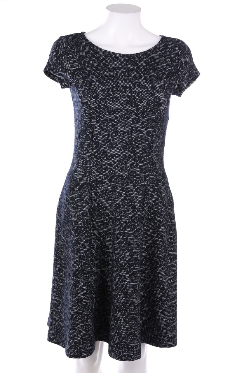 ESPRIT - Strick-Kleid mit floralem Muster - S