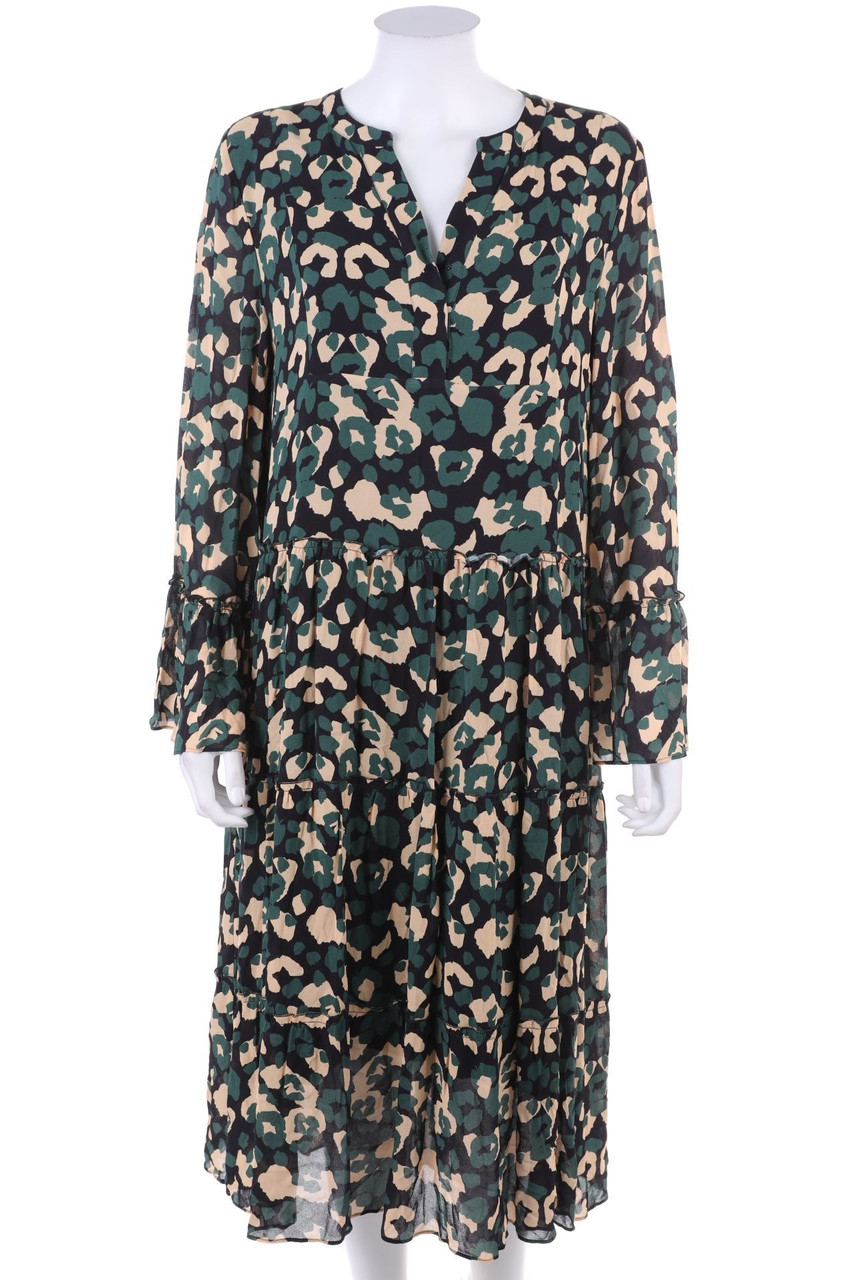 flowers for friends - Maxi-Kleid mit Leo-Print - XL