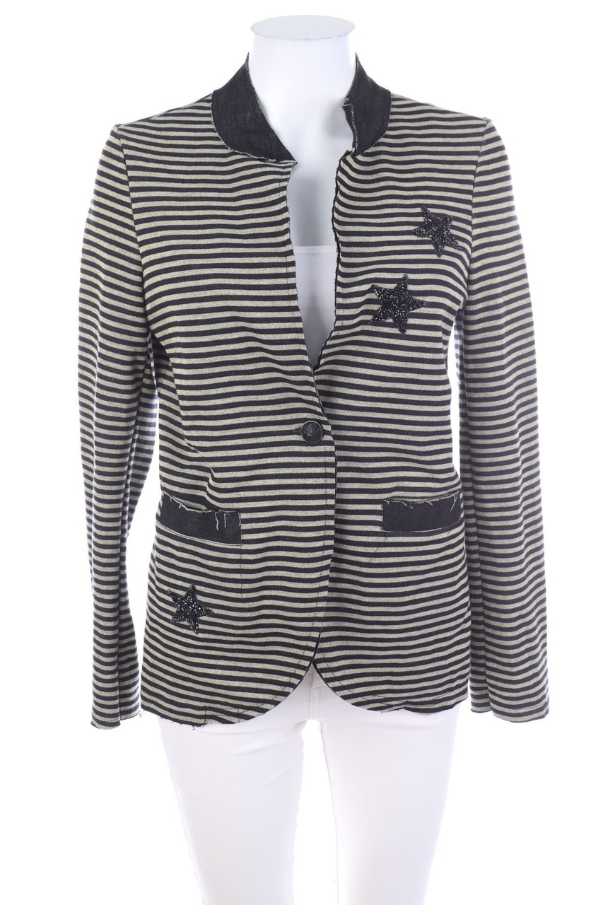 VANILLA - Jersey-Blazer aus Viskose-Mix mit Streifen - M