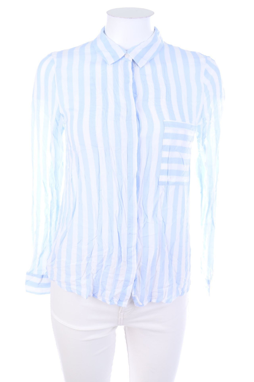 PULL&BEAR - Hemd-Bluse mit Streifen - S