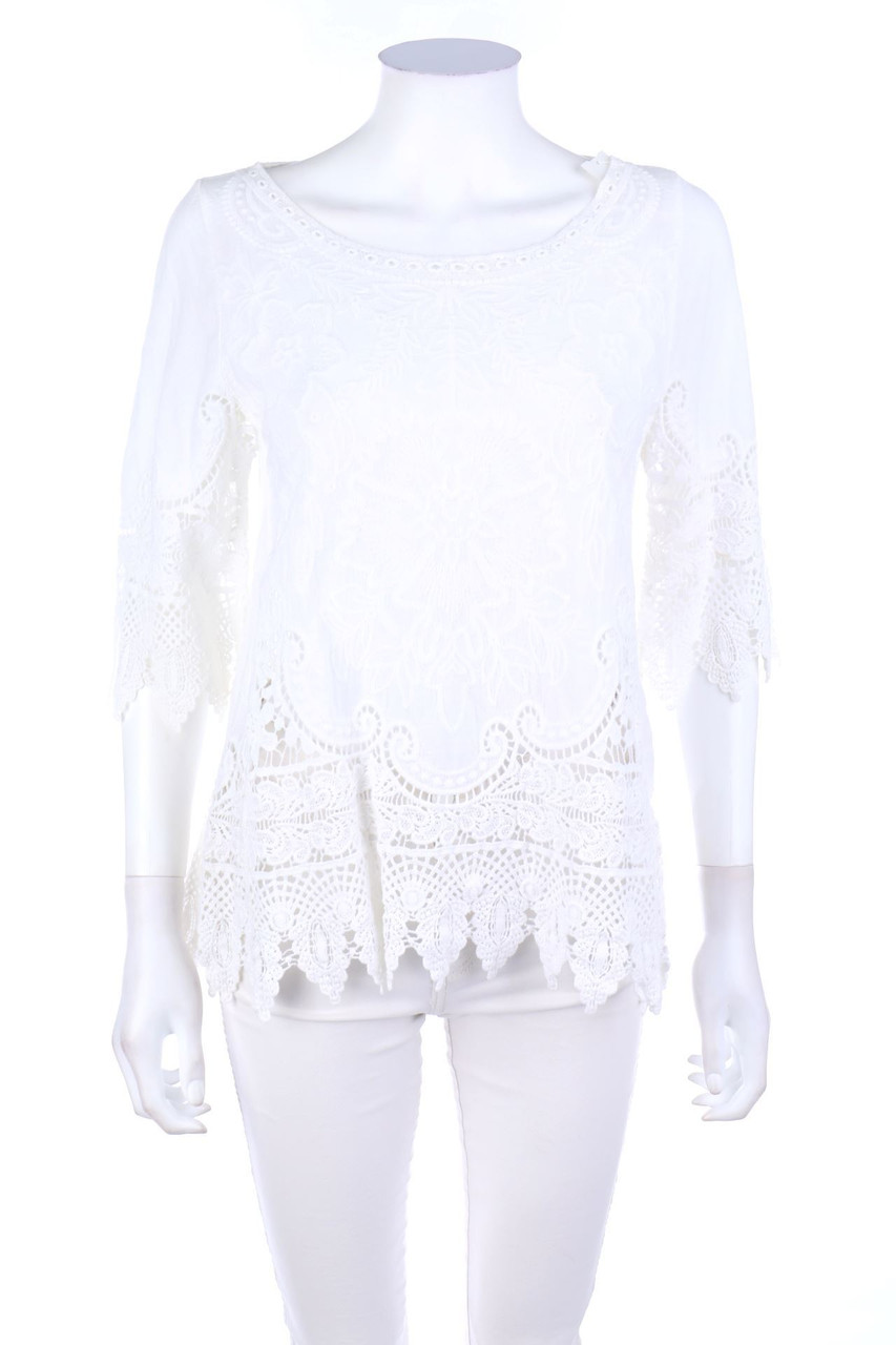 IPSY Love Connection - Bluse mit Häkelspitze mit 3/4-Ärmel - ONE SIZE