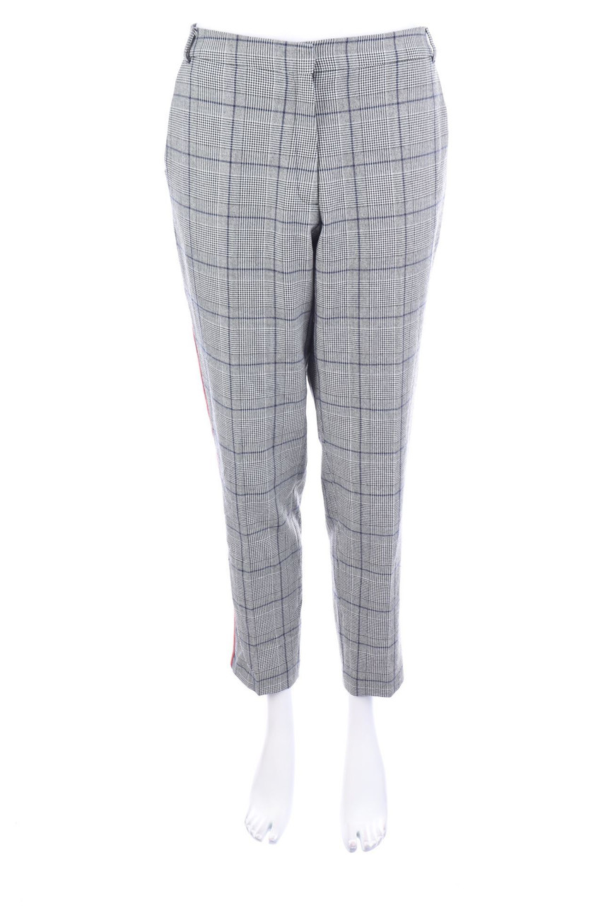 ESPRIT - Karo-Hose mit Galonstreifen - D 42