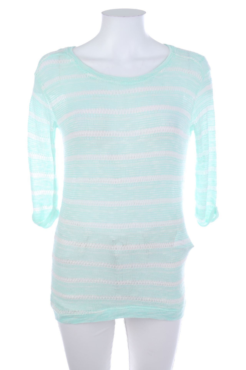 Stradivarius - Strick-Pullover mit Streifen - M