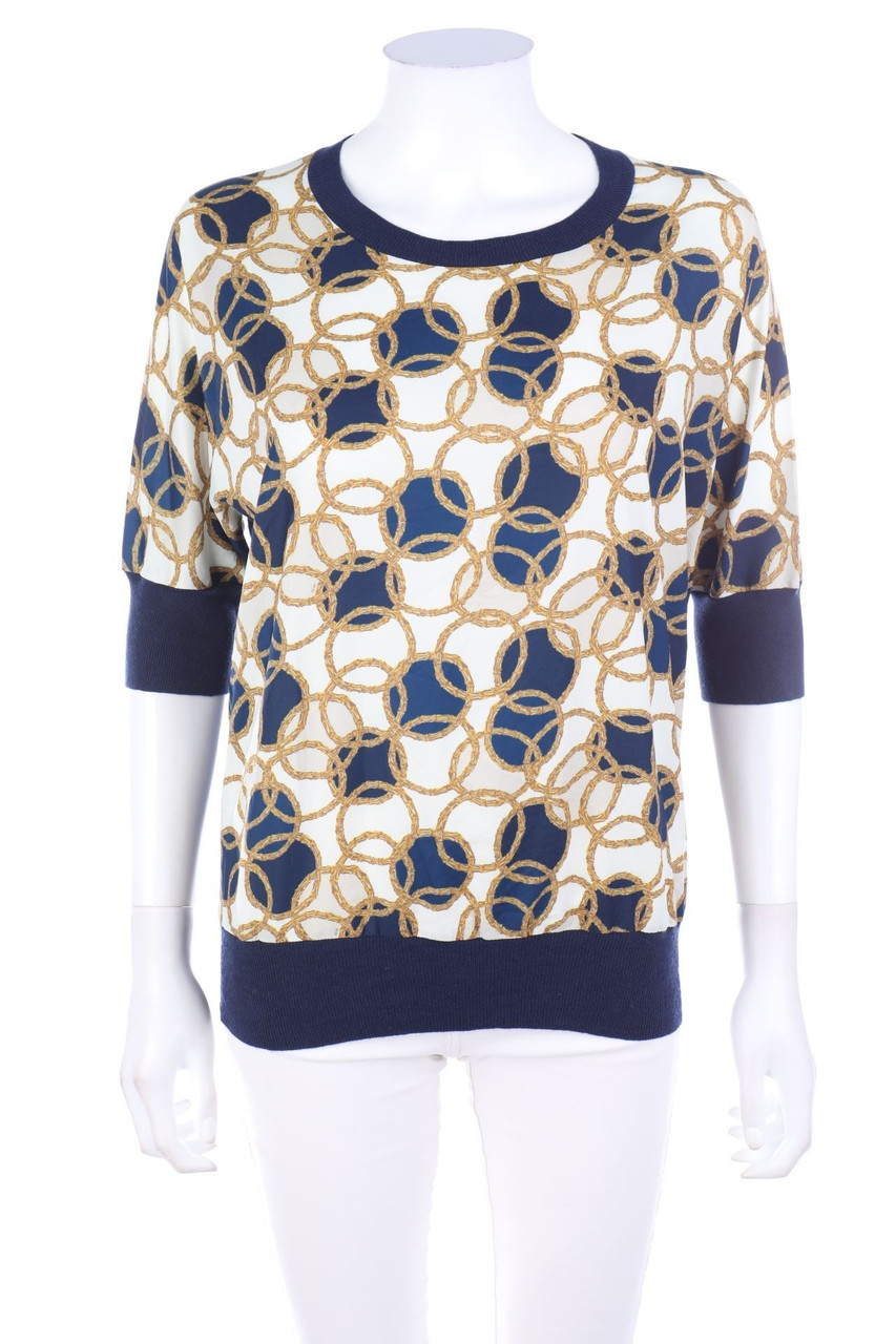 RIVER WOODS - Print-Batwing-Pullover mit Kaschmir - XS