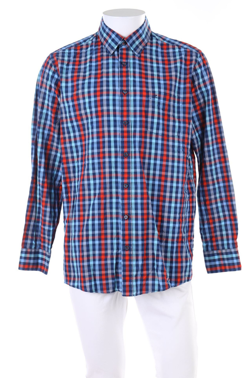 CASA MODA - kariertes Hemd aus Baumwolle - L