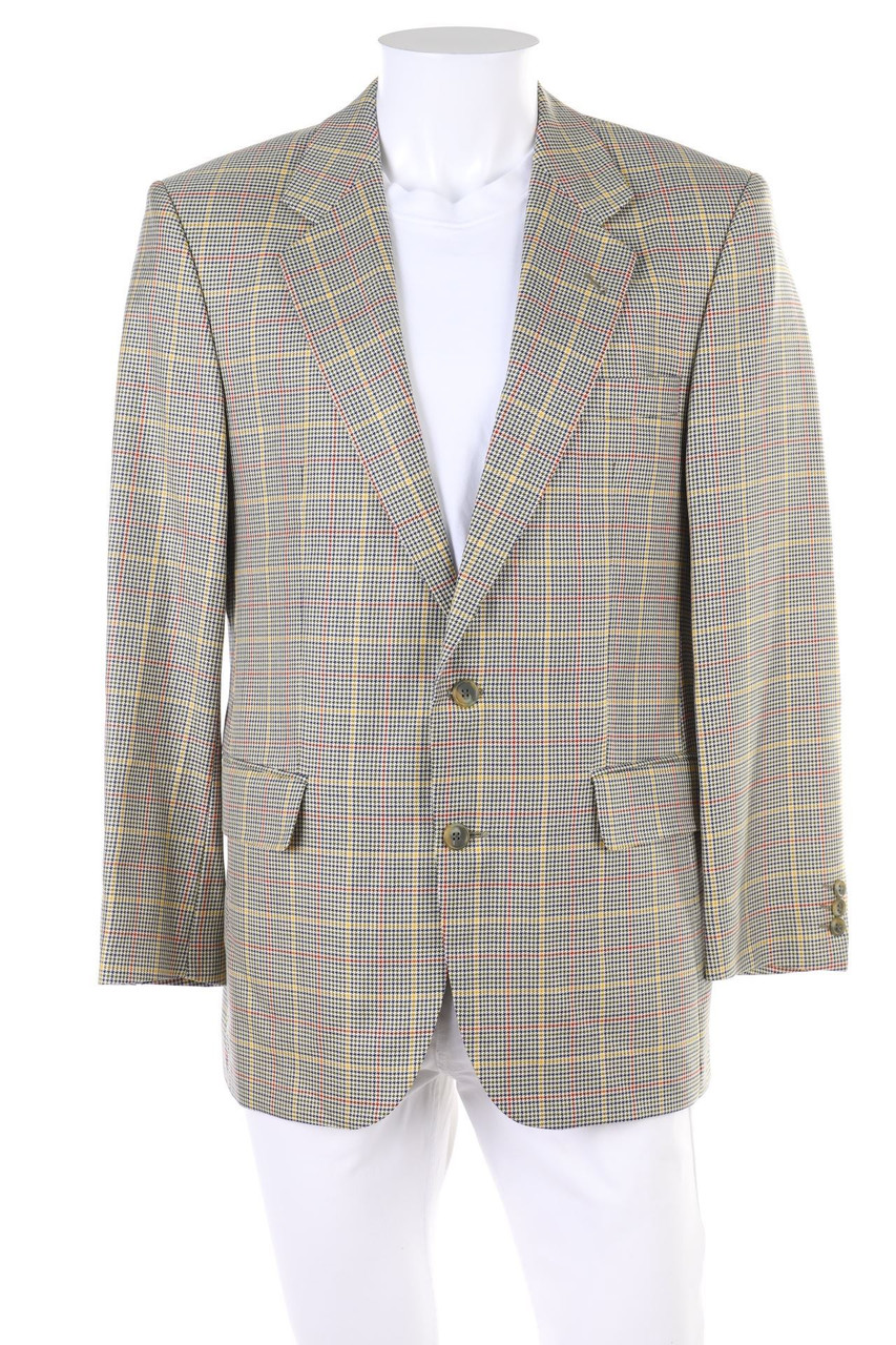 signé incognito - Sakko aus Seiden-Mischung mit Hahnentritt-Muster - 48