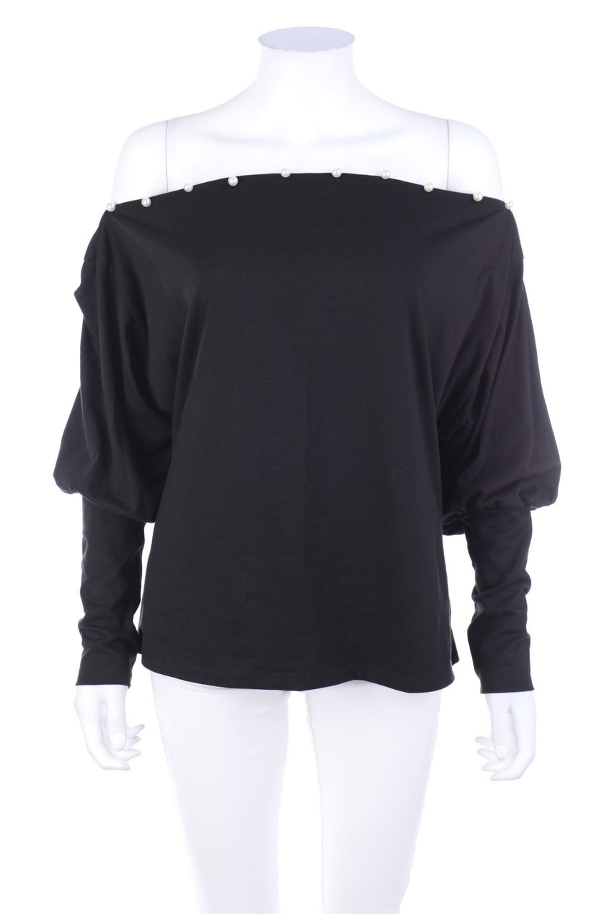 SHEIN - Longsleeve-Shirt mit Perlen - M