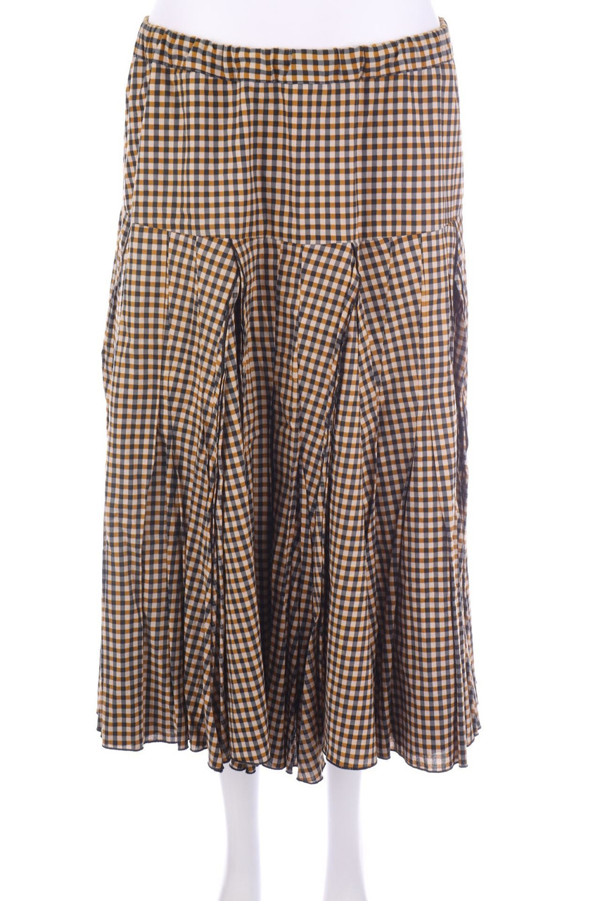LUNN by Lilith - Midirock im Layer Look mit Karo-Muster - M