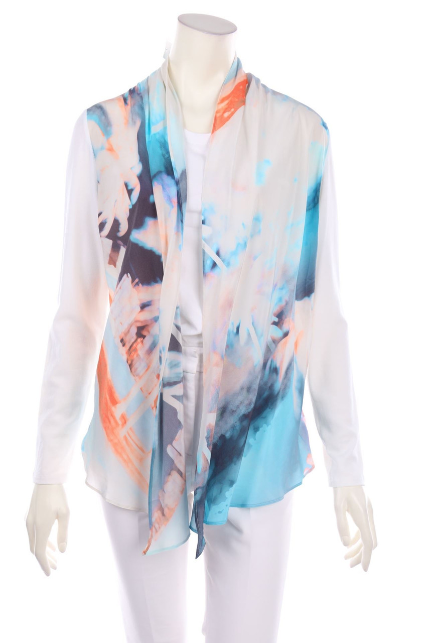 MARC CAIN - Cardigan mit Chiffon - M