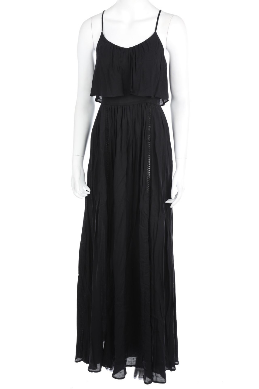 ELISABETTA FRANCHI - Maxi-Kleid mit Spitze - D 38