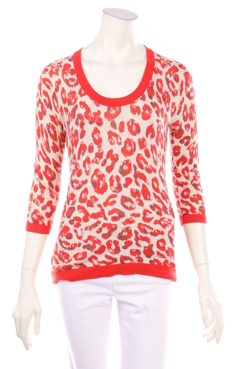 LUISA CERANO - Muster-Strick-Pullover mit Seide - D 34