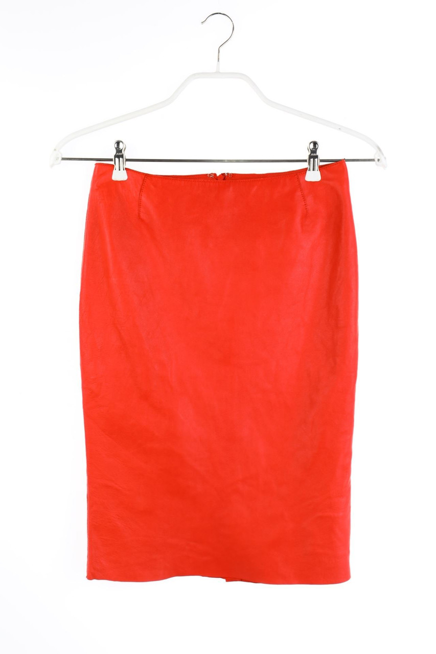 DOLCE&GABBANA - Lederrock mit Schlitz - D 32