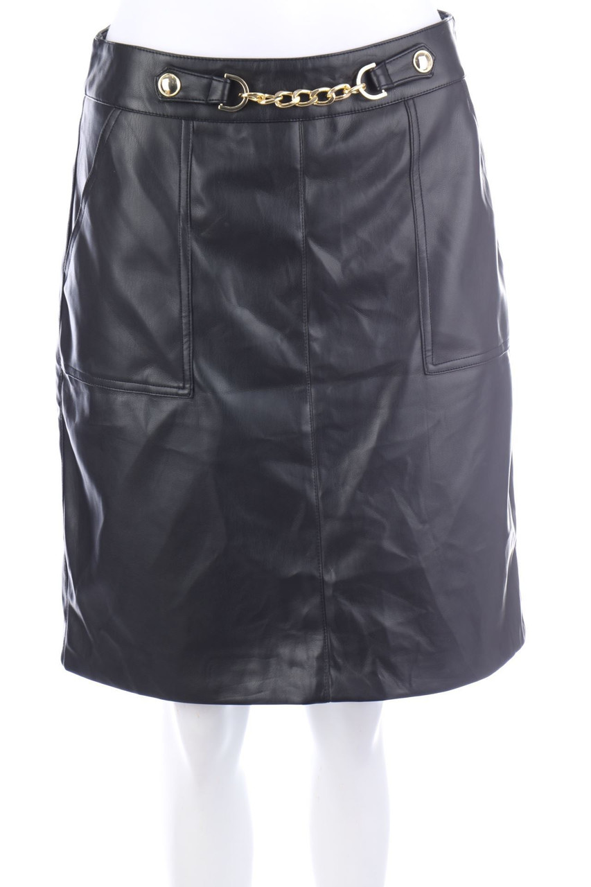 MORGAN - Faux Leather-Rock mit Kette - D 40