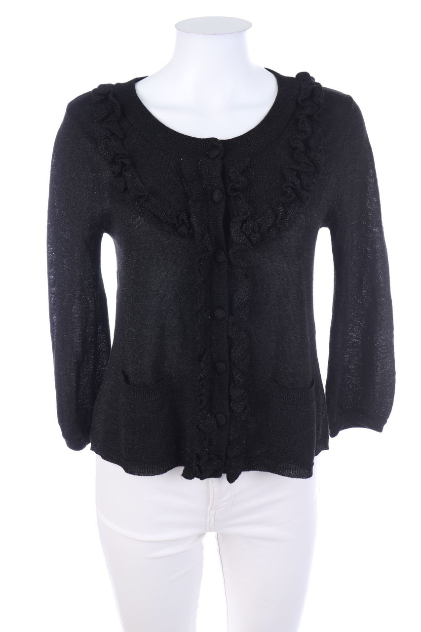 H&M - Glitzer-Cardigan mit Rüschen - D 38