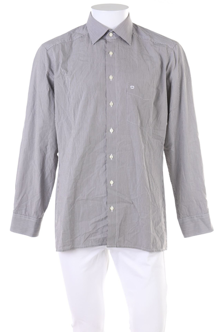 OLYMP - gestreiftes Hemd aus Baumwolle - 42