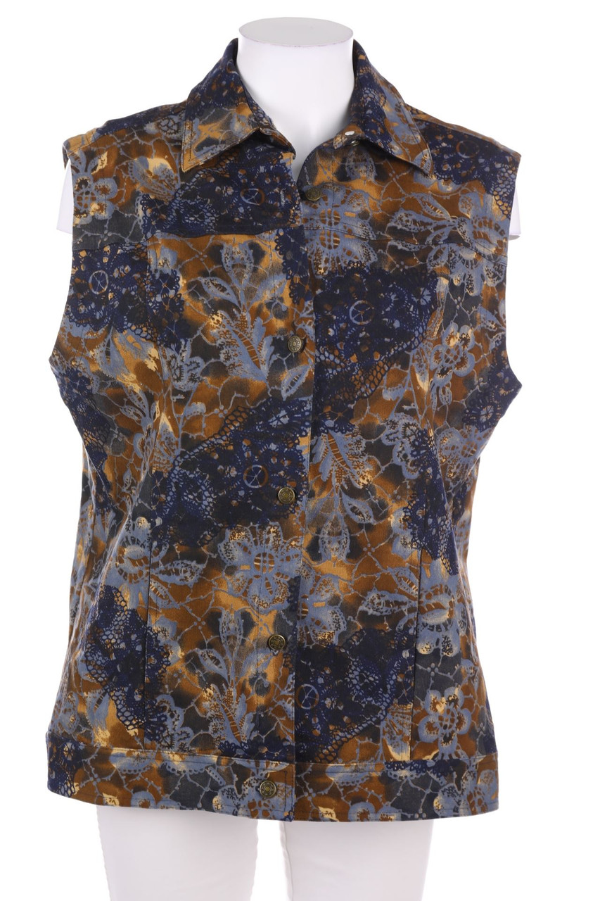 GINA LAURA - Weste mit Blumen-Print - M