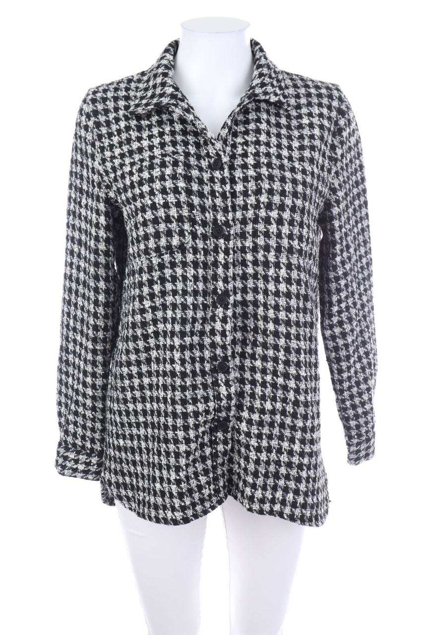 minimum - Hemd-Bluse mit Hahnentritt-Muster - D 36