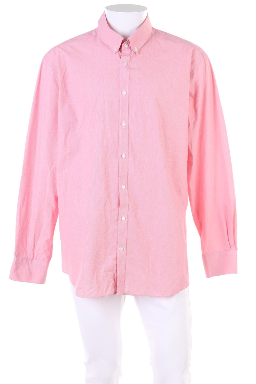 M&S COLLECTION - Business-kariertes Button-down-Hemd - 46