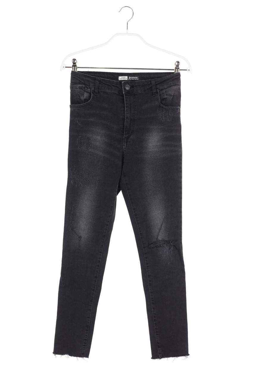 Stradivarius - High Waist-Distressed Skinny-Jeans - D 34