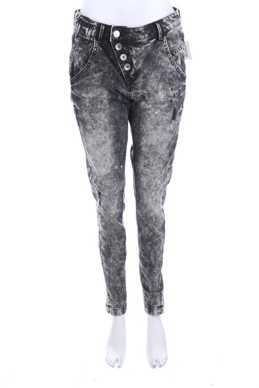 comma - Distressed Boyfriend-Jeans - D 36