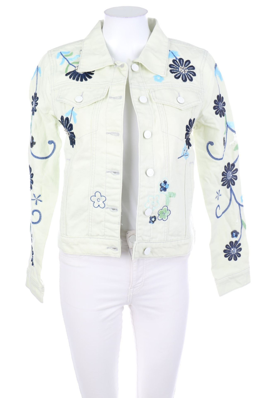 Desigual - Jeans-Jacke mit Glitzer - D 36