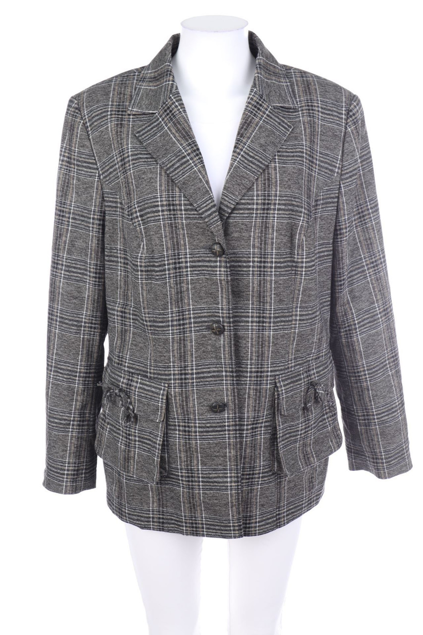 Ohne Label - Blazer mit Karo-Muster - D 44